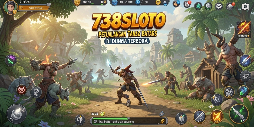 Tangkapan layar 738SLOT menampilkan eksplorasi dunia terbuka yang memukau.