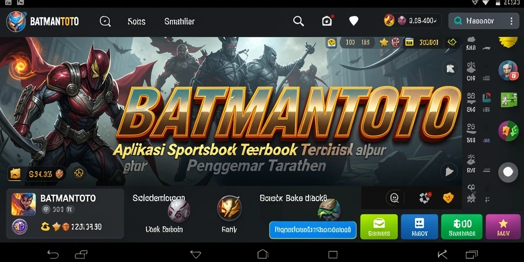 Tampilan utama BATMANTOTO dengan berbagai pilihan taruhan olahraga.