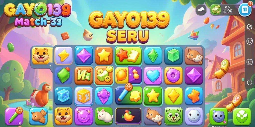 Tampilan gameplay seru di GAYO138 dengan kombinasi warna-warni.
