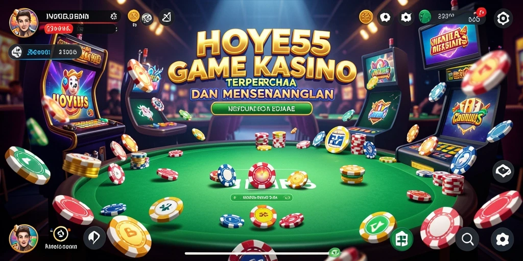 Gameplay Kasino yang mendebarkan dan penuh warna di HOYE55.