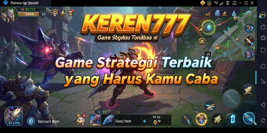 Tampilan gameplay menakjubkan dari KEREN777 dalam strategi SLG.
