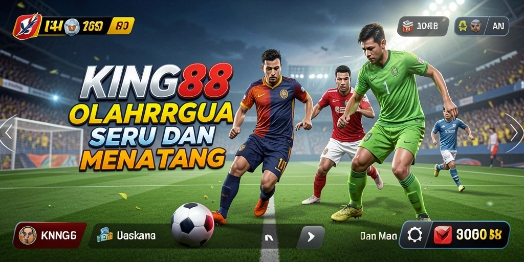 Tampilan gameplay seru dari KING88 yang menampilkan aksi olahraga mendebarkan.