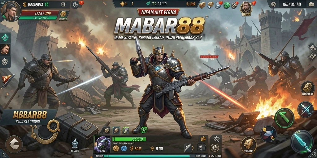 Tampilan gameplay epik MABAR88 dalam aksi strategi.