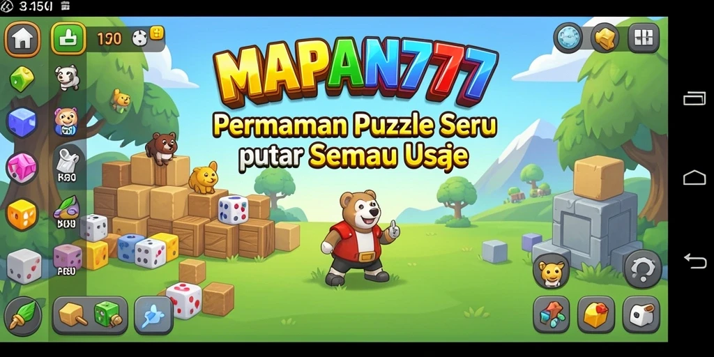 Tampilan gameplay seru dalam MAPAN777 dengan berbagai teka-teki.