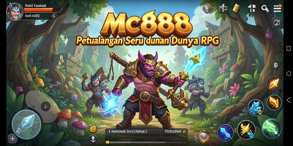 Screenshot gameplay MC888 dengan aksi pertarungan yang seru.
