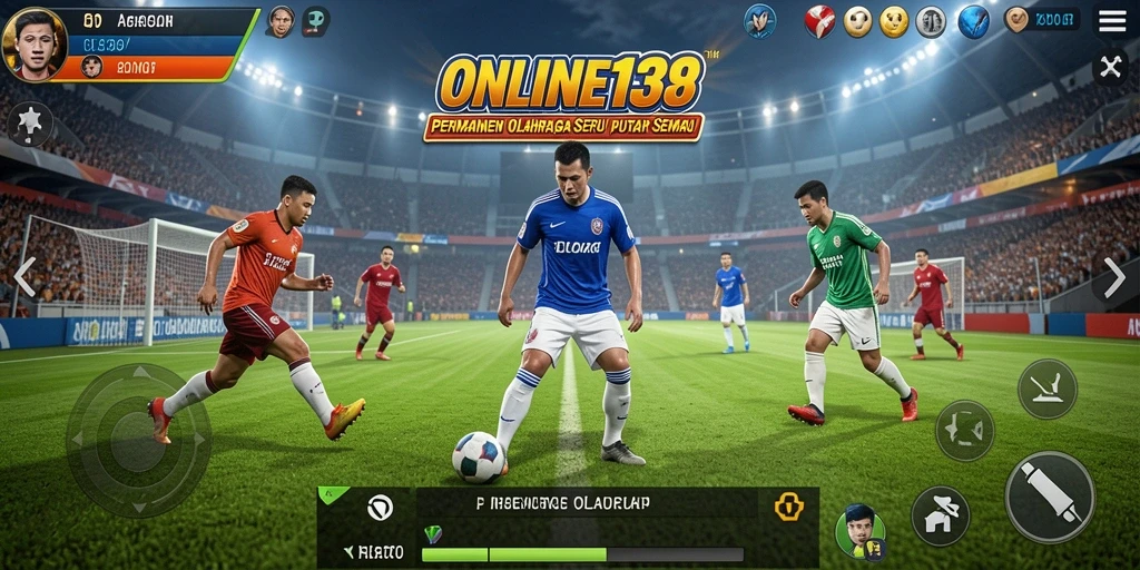 Gameplay seru dalam aplikasi ONLINE138 menampilkan berbagai olahraga.