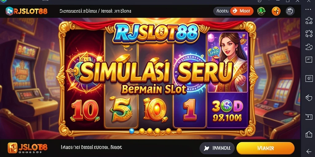 Tampilan gameplay RJSLOT88 dengan mesin slot yang menawan.