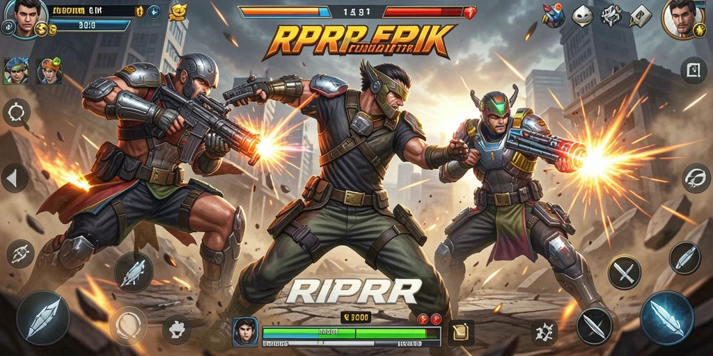 Tangkapan layar RPRR menampilkan aksi intens dalam gameplay yang seru.