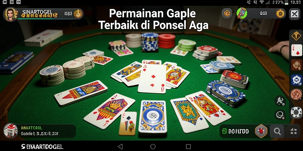 Tangkapan layar gameplay Gaple di SINARTOGEL yang menarik dan interaktif.