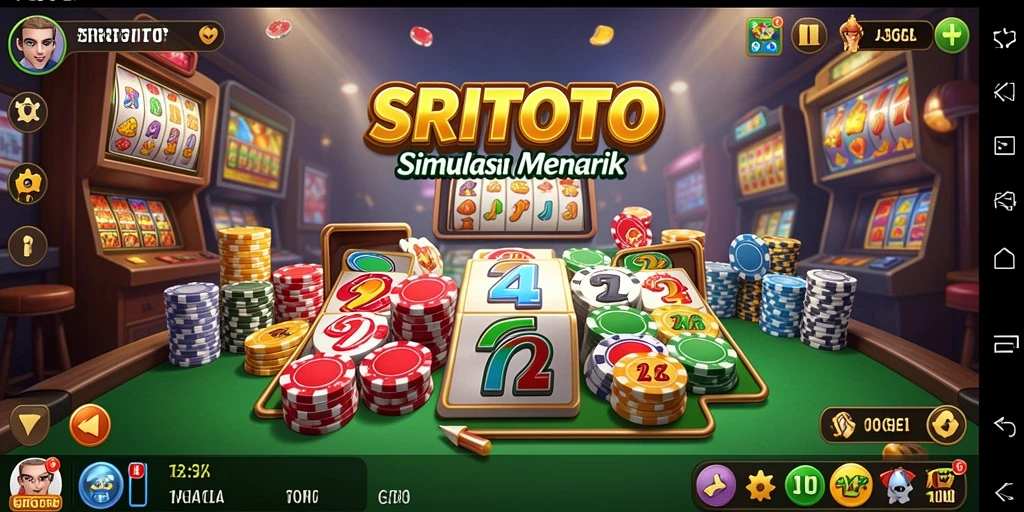Screenshot gameplay SRITOTO menampilkan momen seru bermain togel.