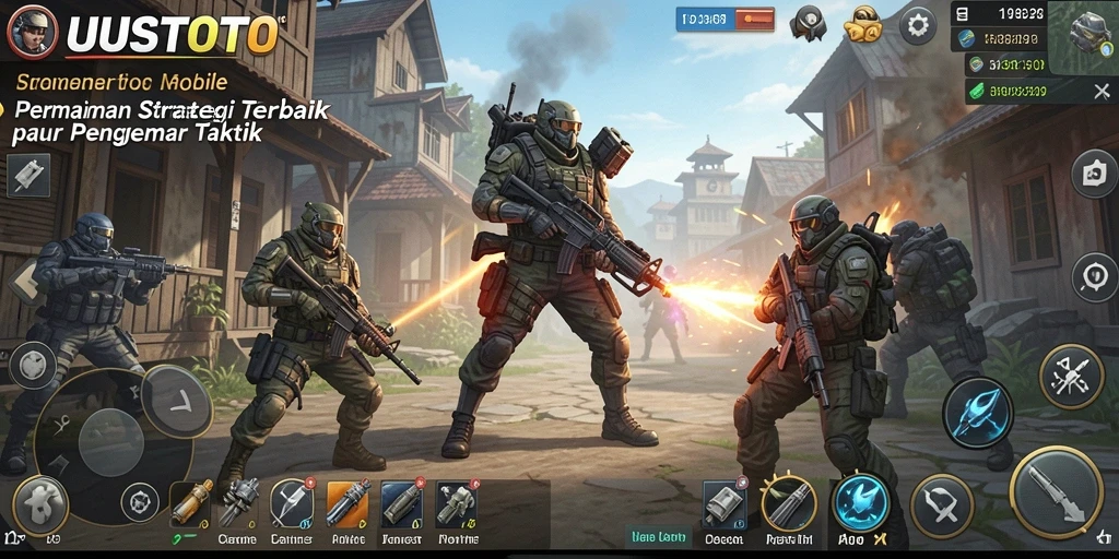 Screenshot UUSTOTO menampilkan strategi pertempuran yang mendebarkan.