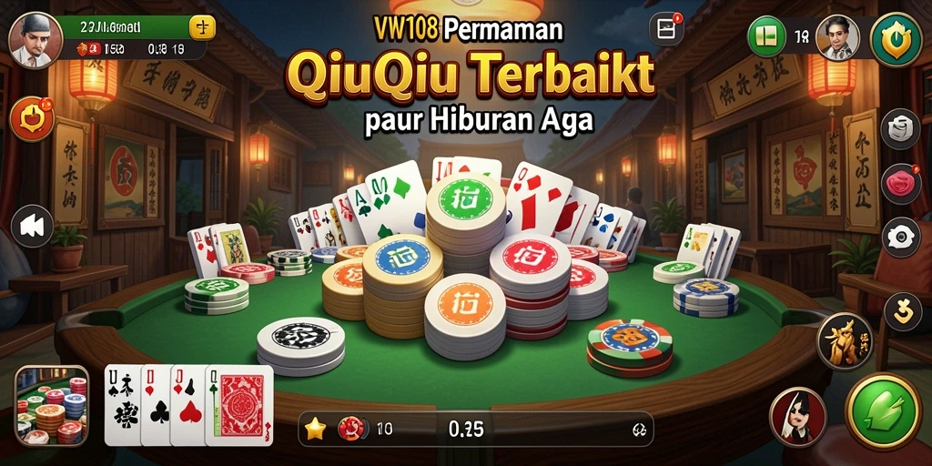 Screenshot gameplay VW108 yang menunjukkan pengalaman QiuQiu yang seru.
