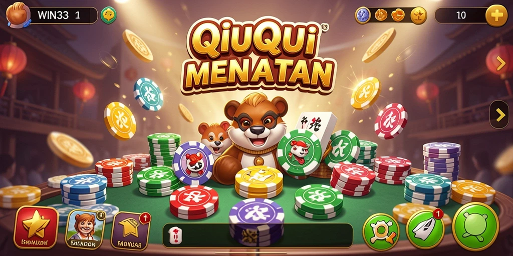 Tampilan gameplay QiuQiu yang menarik di WIN33.